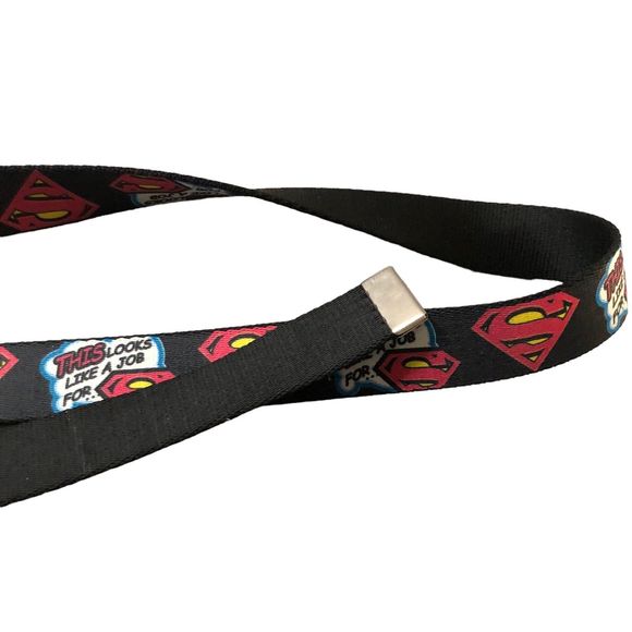 Superman DC Comics Belt, Buckle Down Web Belt, Adjustable, Seat Belt Style SZ 13 - Picture 9 of 11